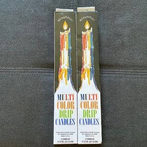 Multi Color Drip Candles - 4